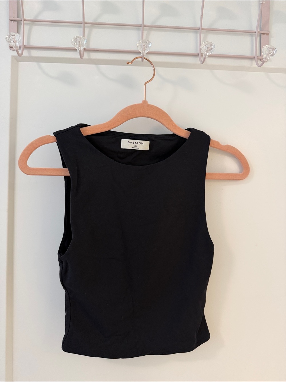 Babaton Black Sleeveless Crewneck Tank